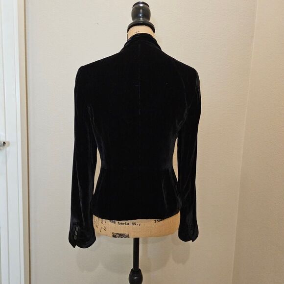 Calvin Klein Women's Velvet One-Button Jacket Size 6 - Picture 4 of 8